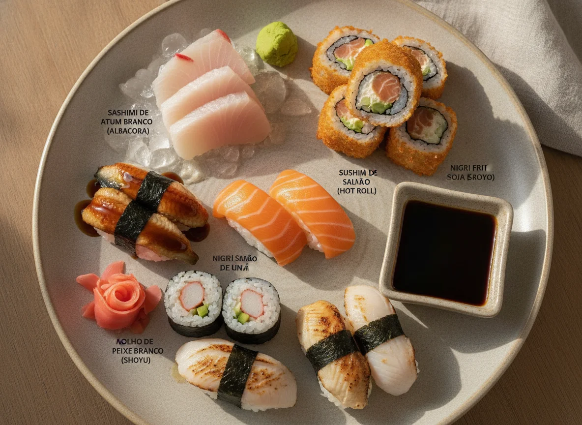 Sortimento de Sushi e Sashimi photo