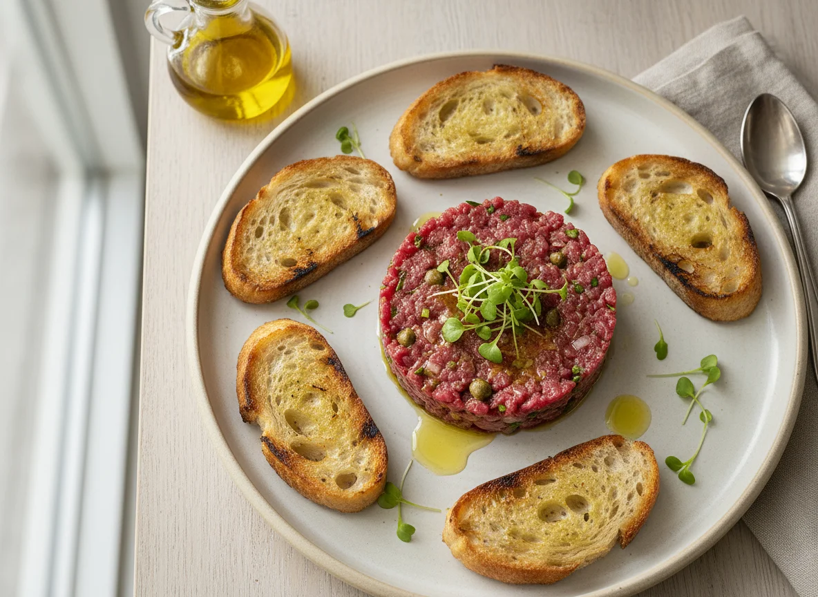 Steak Tartare com Torradas photo