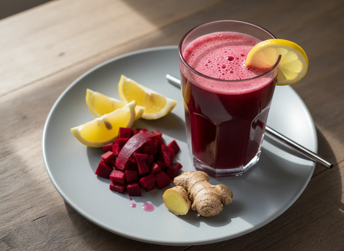 Suco de Beterraba com Limão e Gengibre photo