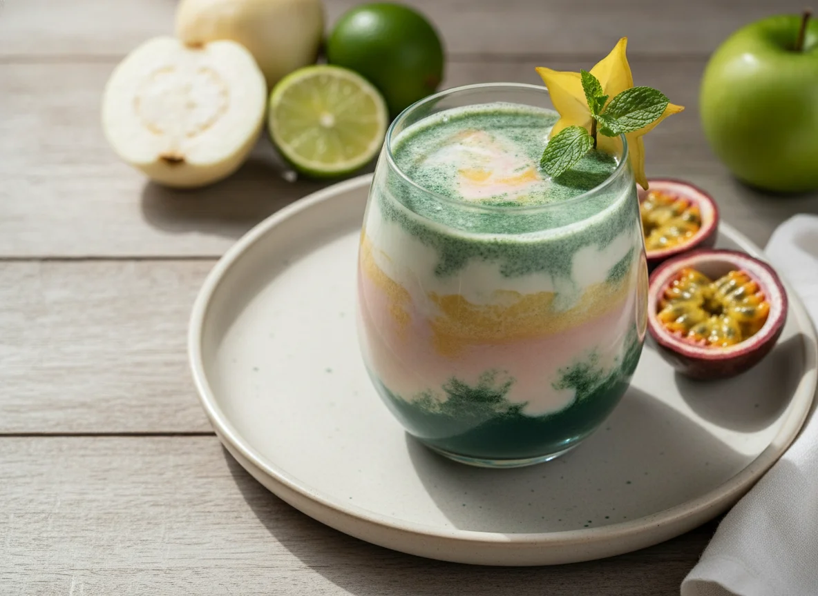 Suco de Frutas com Água de Coco e Espirulina photo