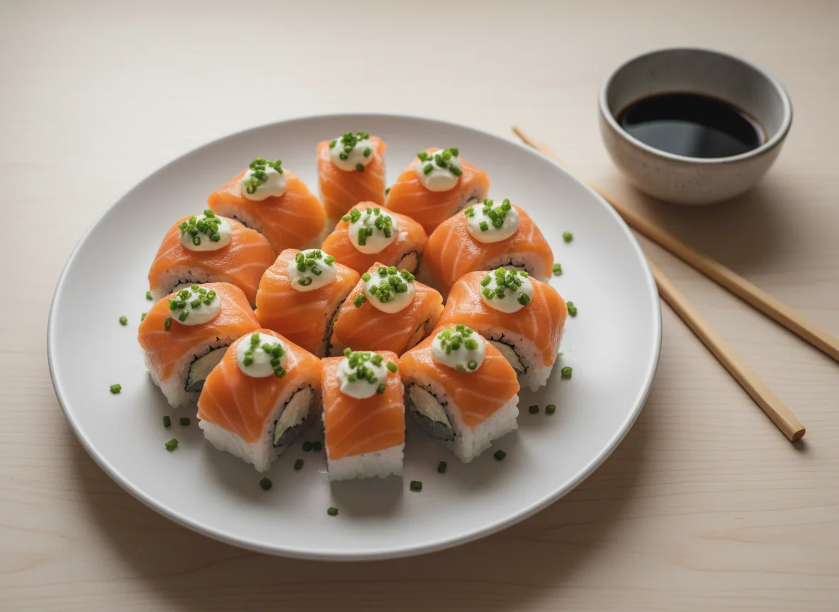 Sushi de Salmão com Cream Cheese photo