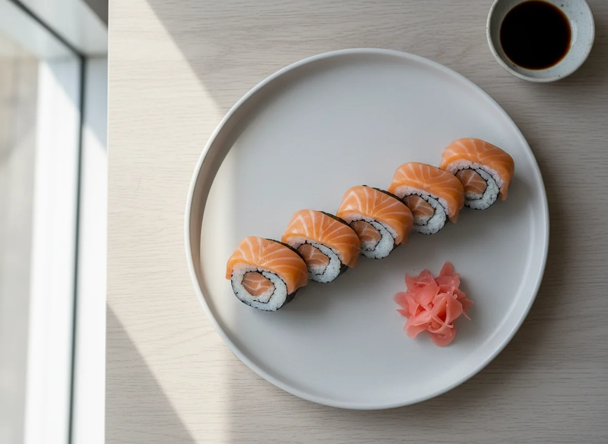 Sushi de Salmão com Gengibre photo