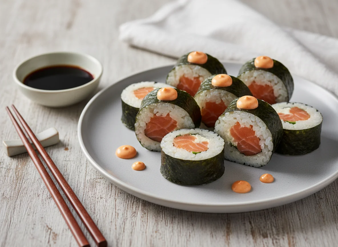 Sushi Maki de Salmão photo