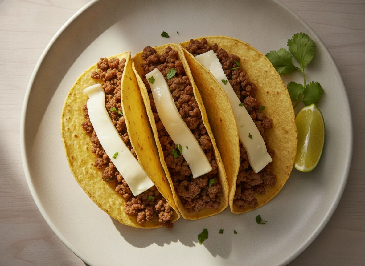 Taco de Carne Moída com Queijo photo