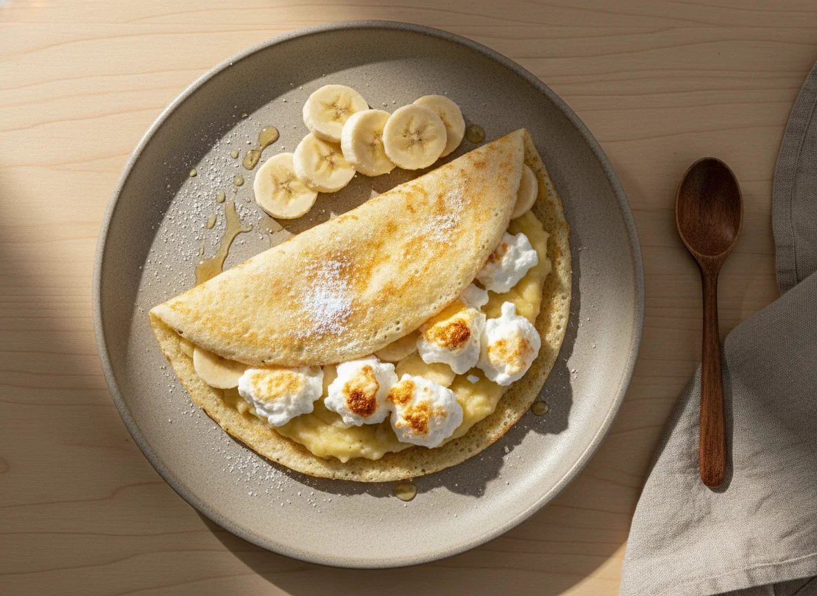 Tapioca com banana e clara photo