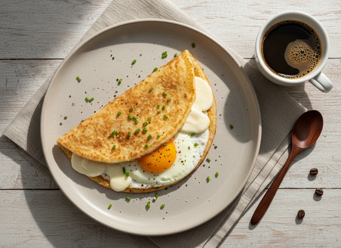 Tapioca com Ovo e Mussarela photo