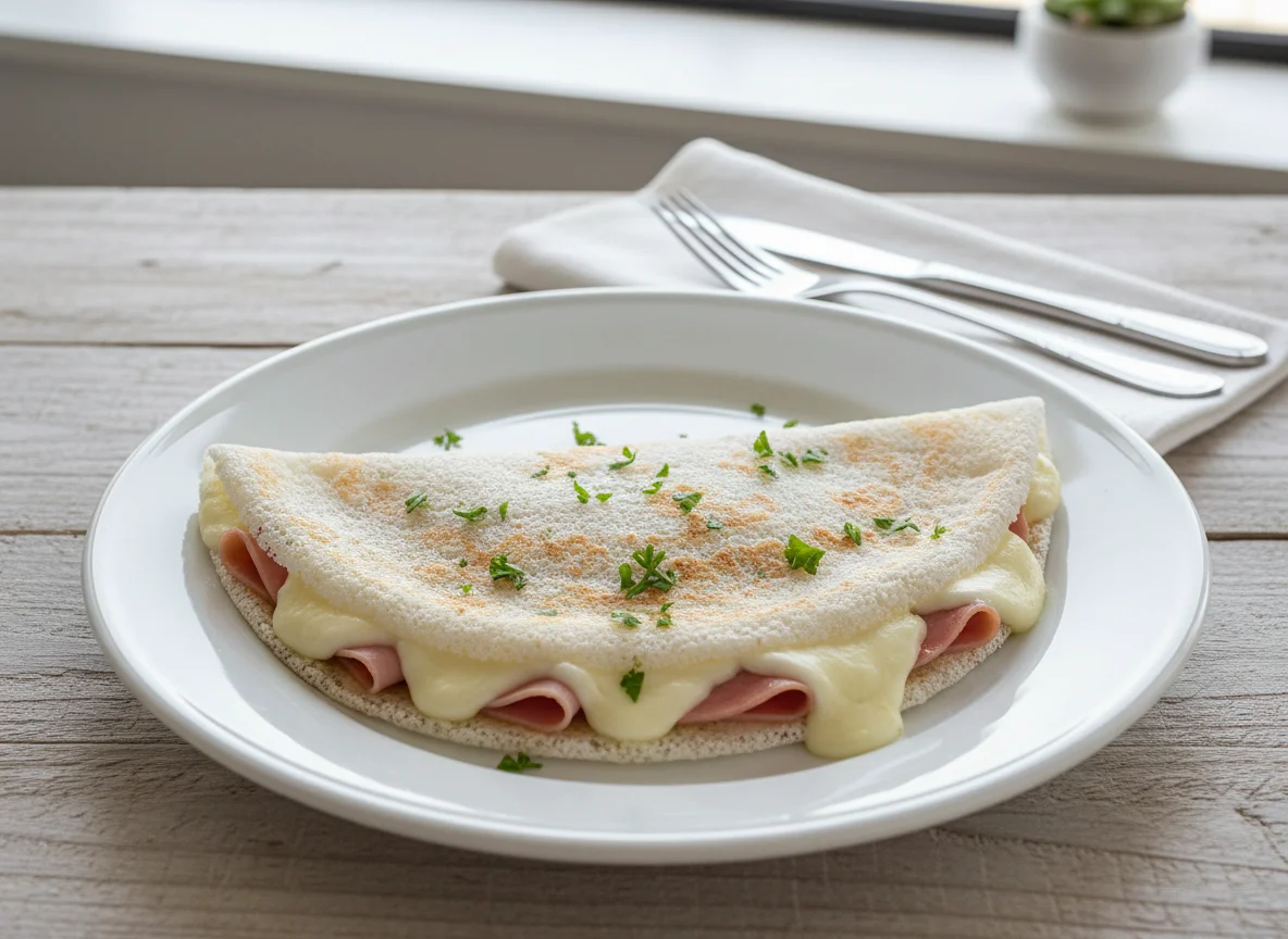 Tapioca com queijo e presunto photo