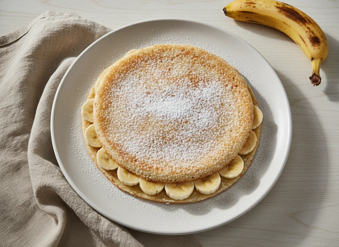 Tapioca de banana com açúcar photo