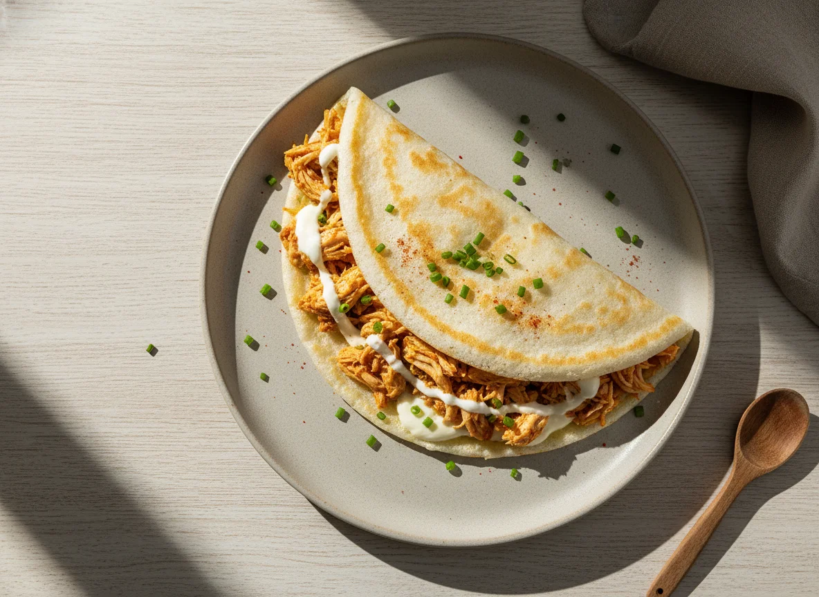 Tapioca de frango com requeijão photo