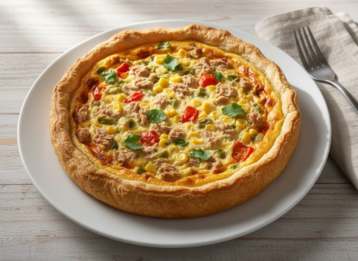 Tarte de atum e vegetais photo