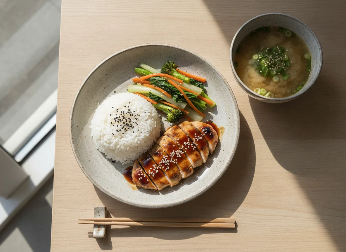 Teishoku de Frango Teriyaki photo