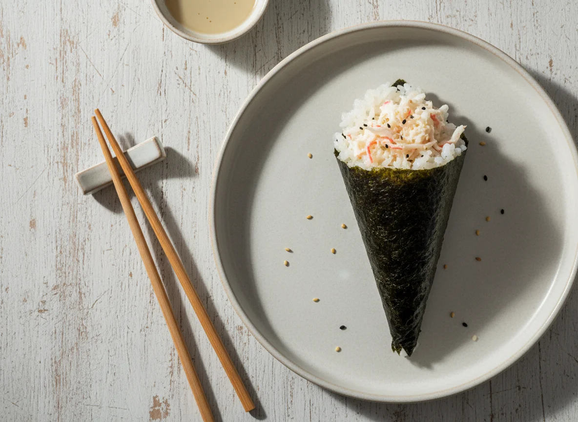 Temaki de Kani com Cream Cheese photo