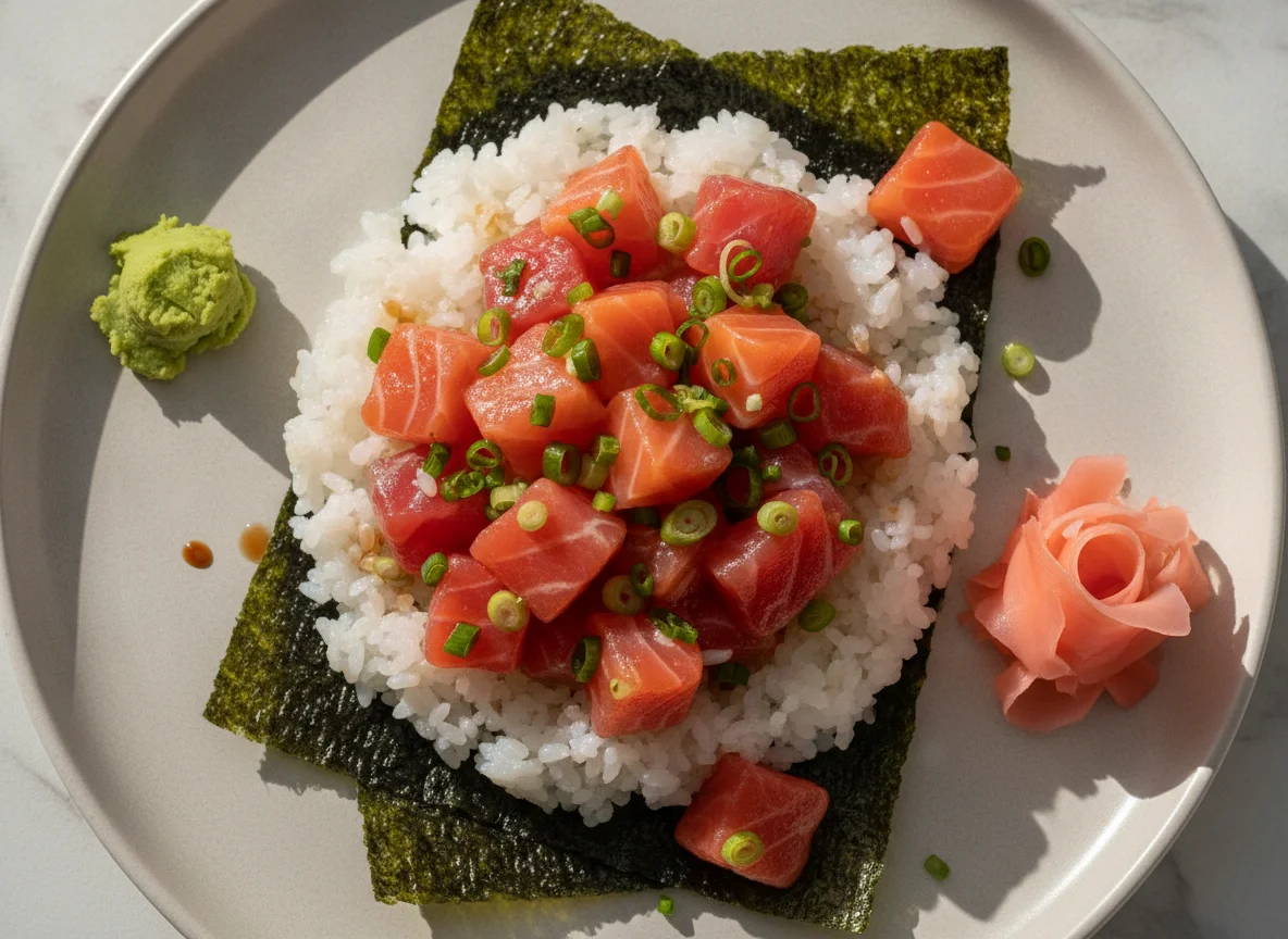 Temaki de Salmão Aberto photo