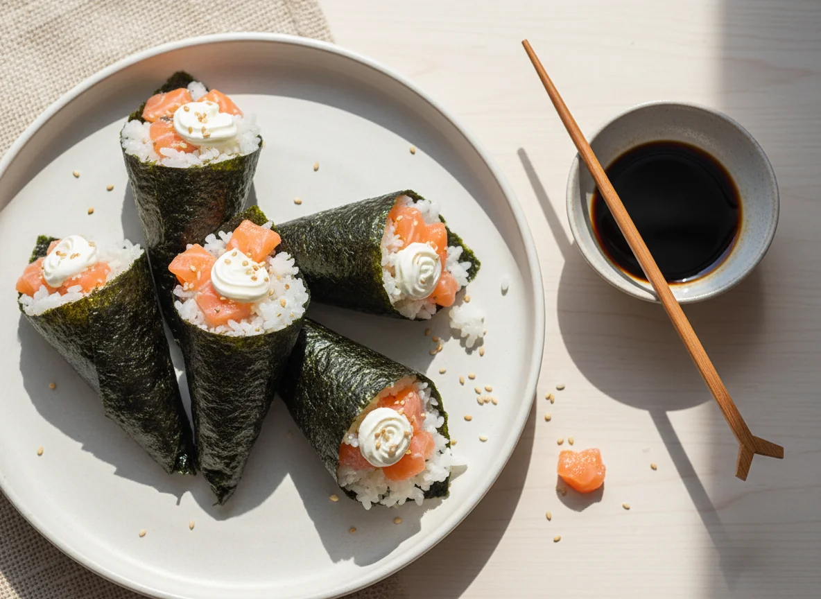 Temaki de Salmão com Cream Cheese photo