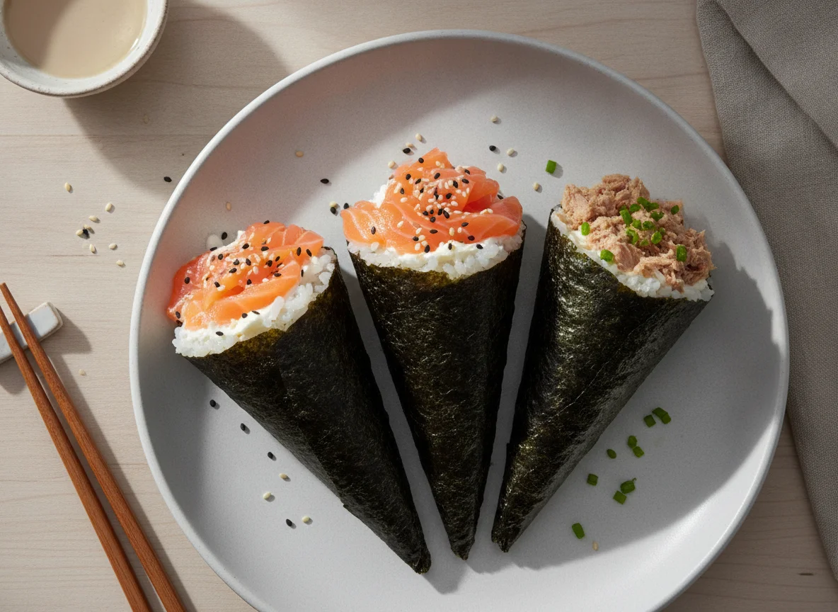 Temaki de Salmão e Atum photo
