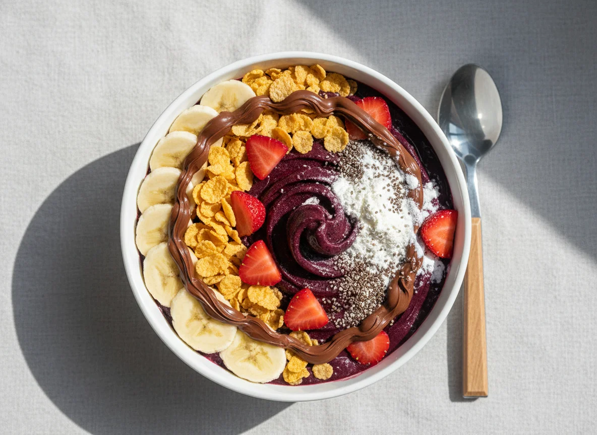 Tigela de Açaí com Toppings photo