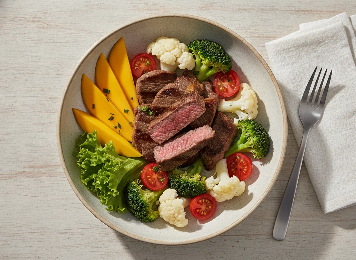 Tigela de Carne com Vegetais photo