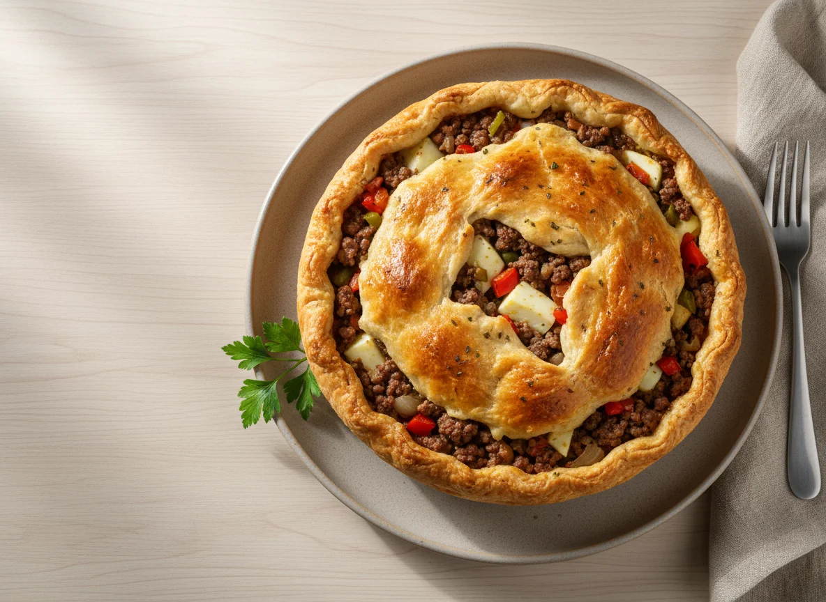 Torta Salgada de Carne Moída photo