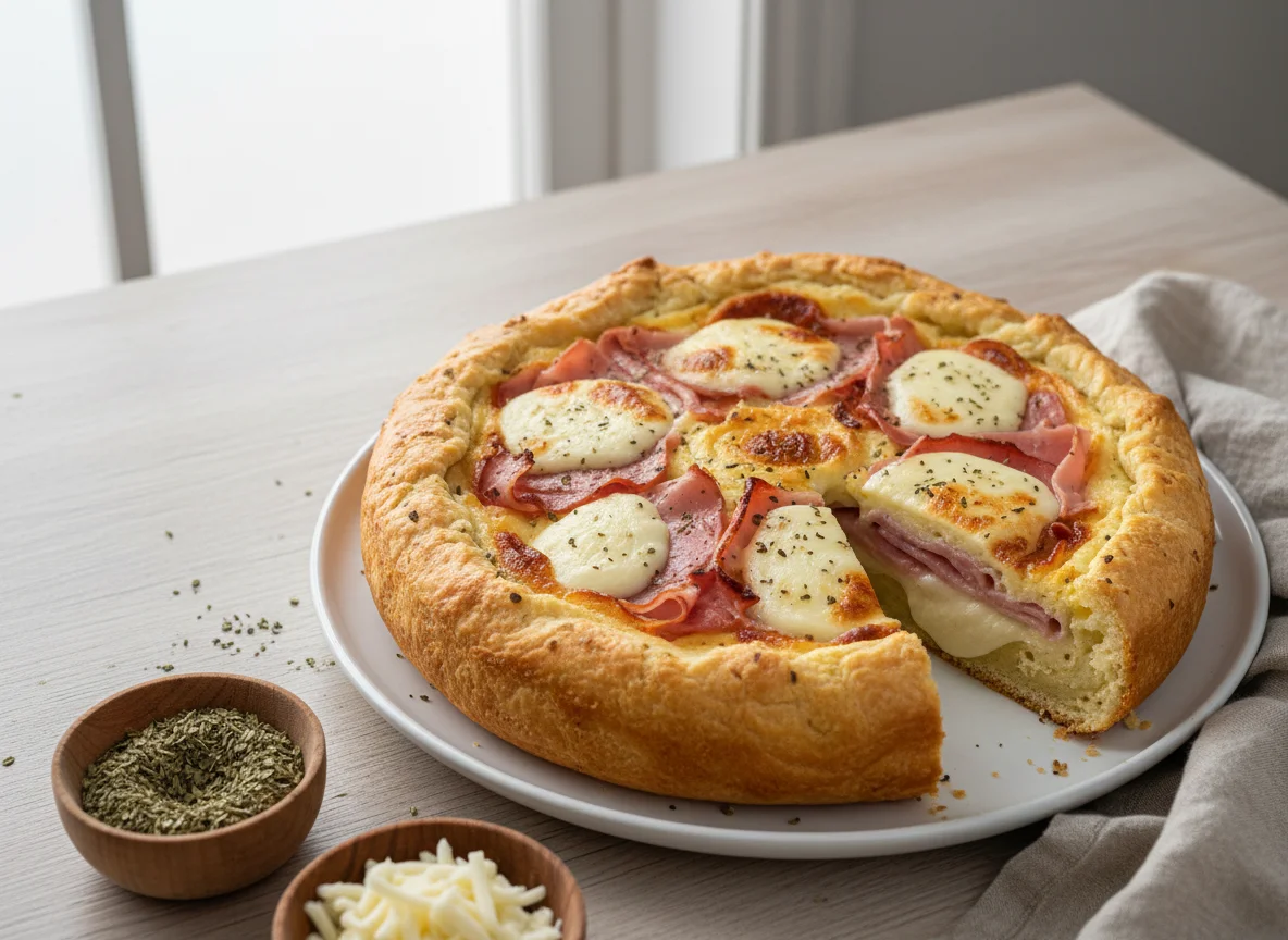 Torta Salgada de Presunto e Queijo photo