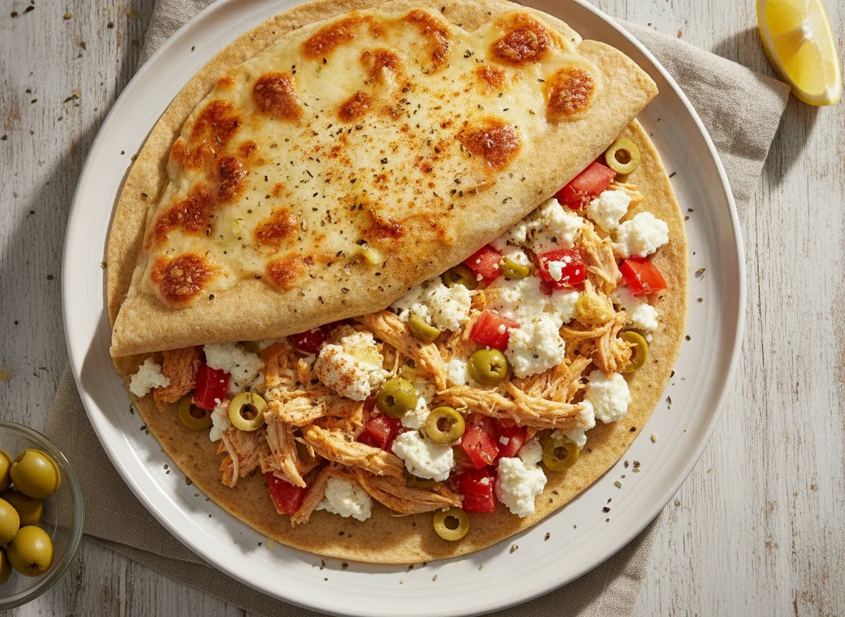 Tortilha de Frango com Ricota e Tomate photo