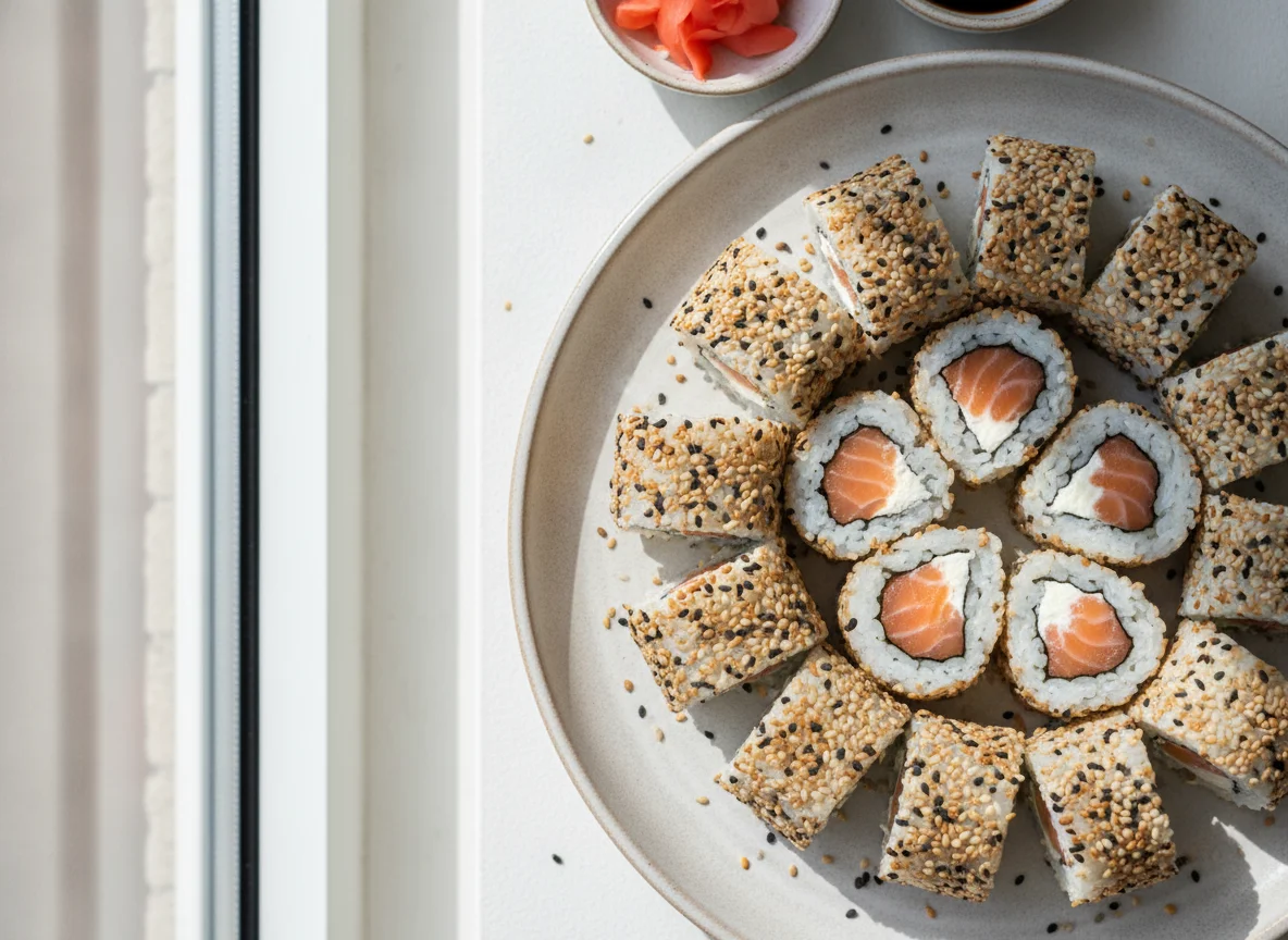 Uramaki de Salmão com Cream Cheese photo