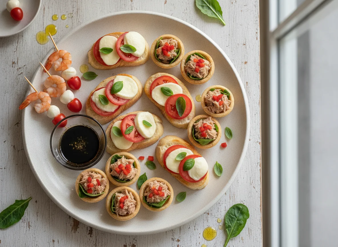 Variedade de Aperitivos e Canapés photo