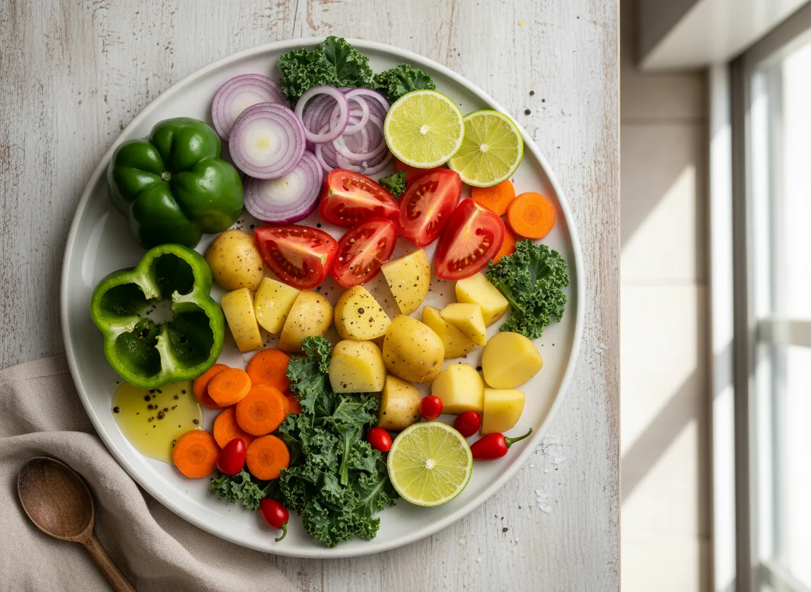 Variedade de Vegetais Frescos photo