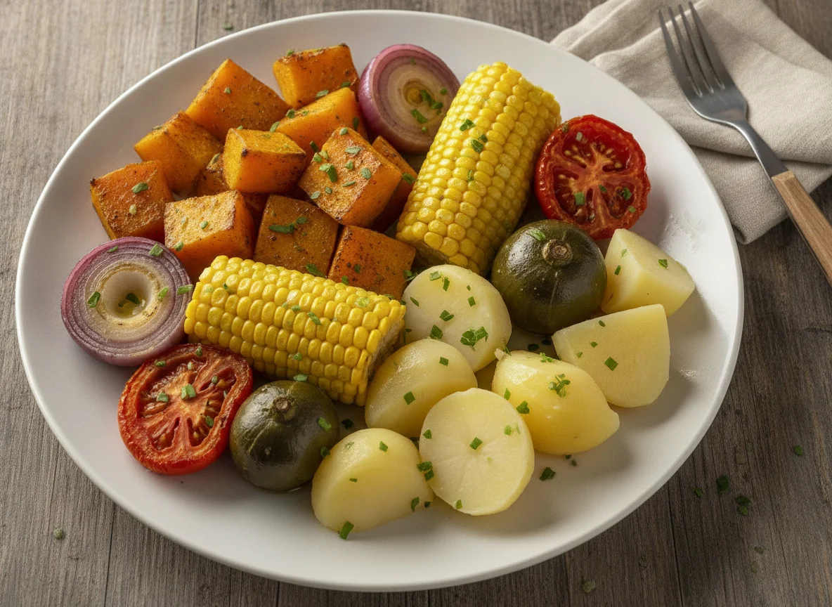 Vegetais Assados e Cozidos photo