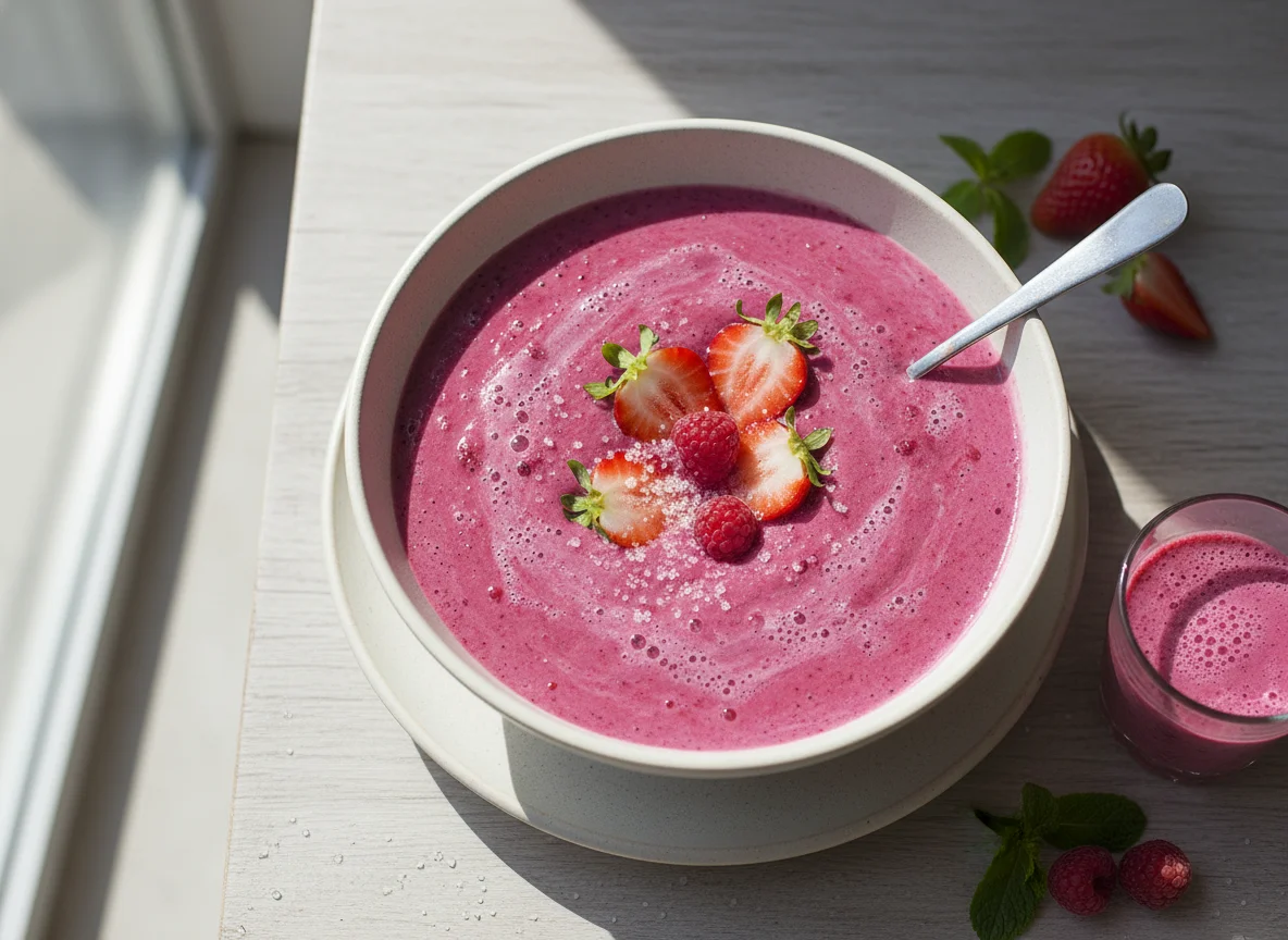 Vitamina de Frutas Vermelhas photo