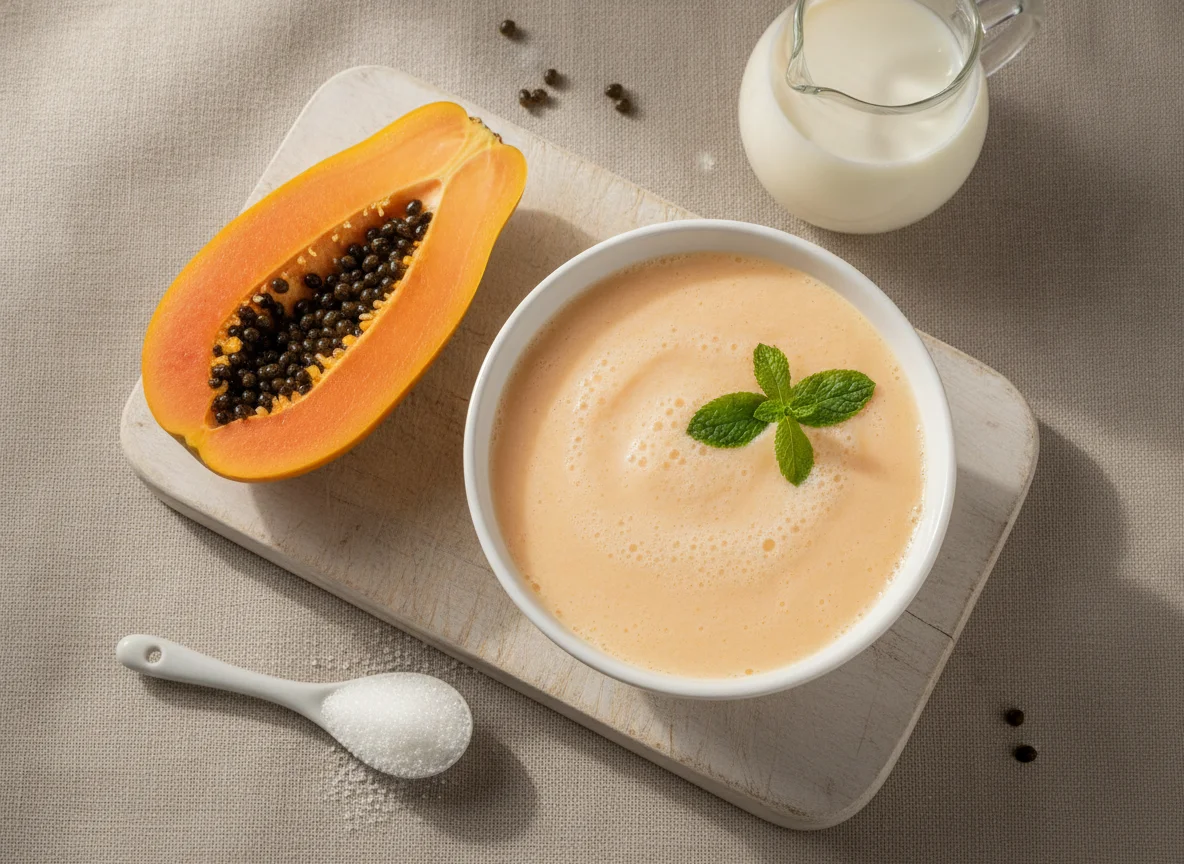Vitamina de Mamão com Leite photo