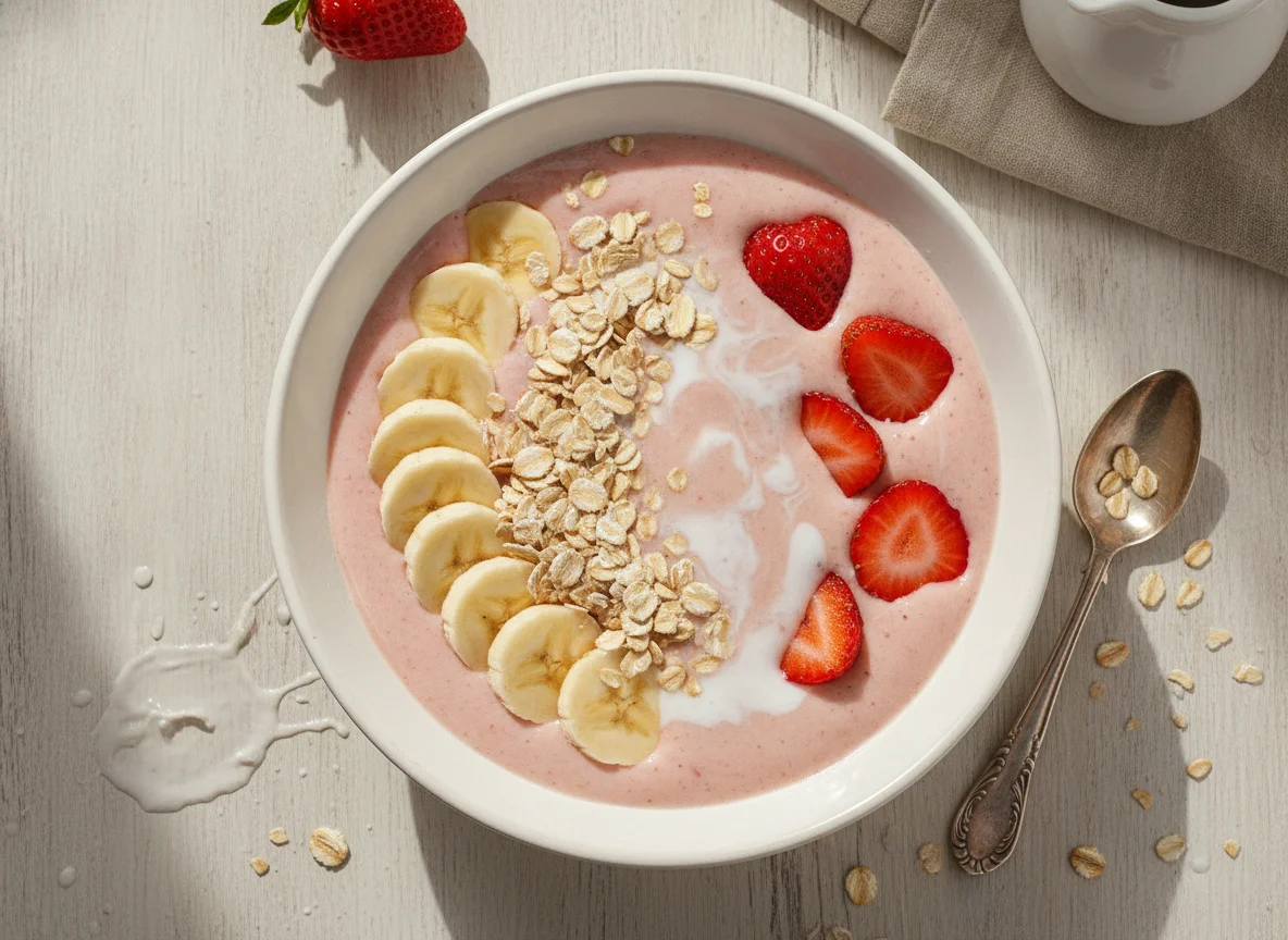 Vitamina de Whey Protein com Frutas e Cereais photo