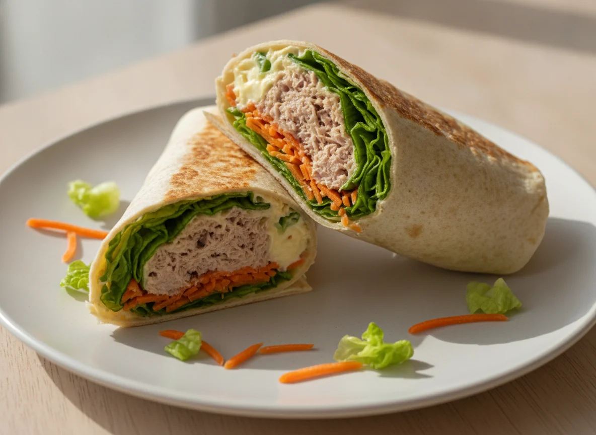Wrap de Atum e Vegetais photo