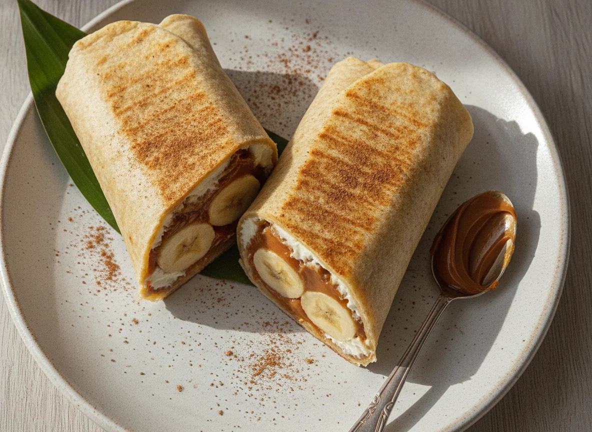 Wrap de Banana com Doce de Leite e Canela photo