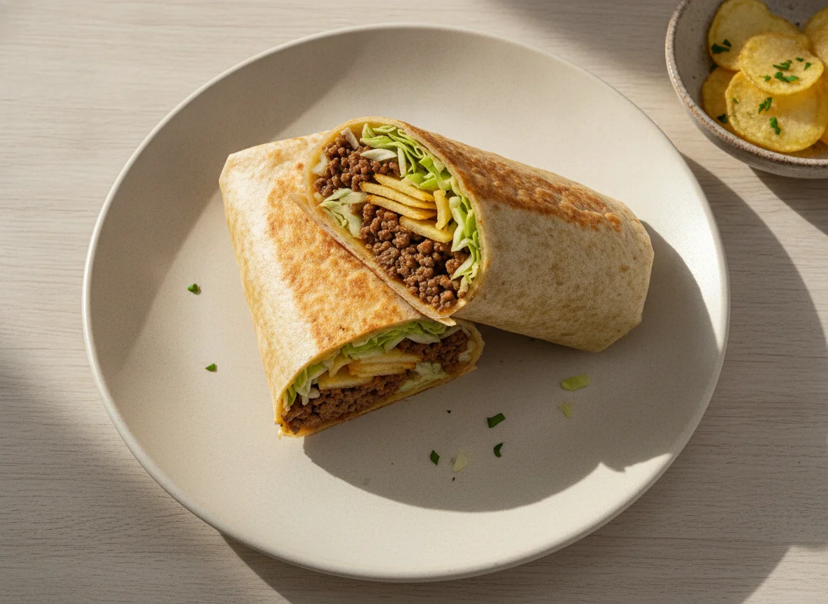 Wrap de batata e carne photo