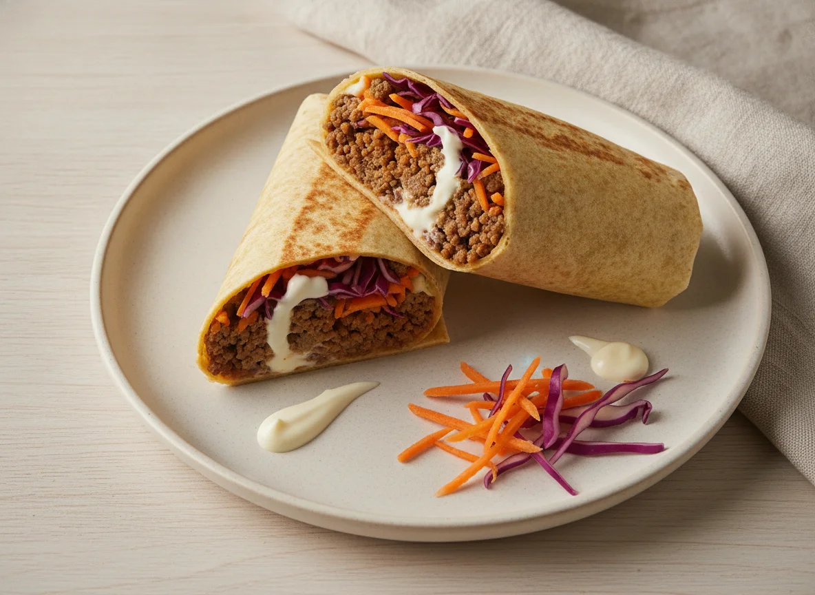 Wrap de Carne com Vegetais photo