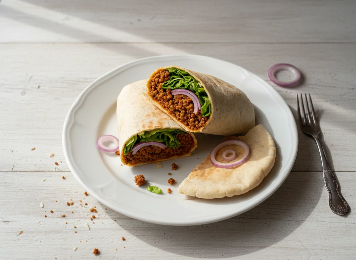Wrap de carne moída photo