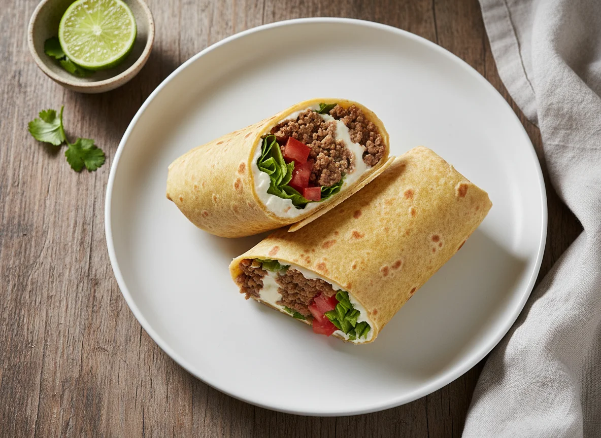 Wrap de Carne Moída com Requeijão Light photo