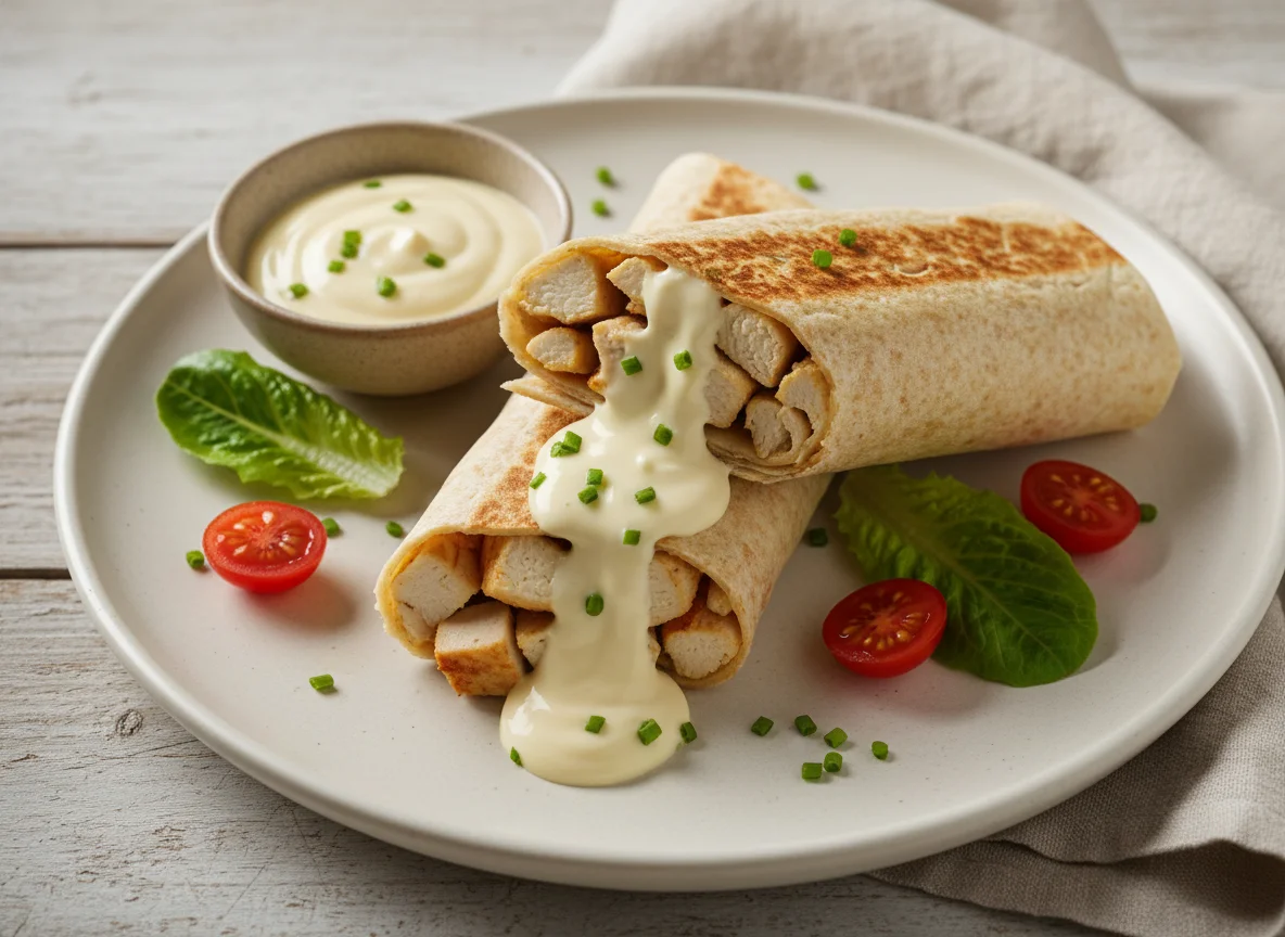 Wrap de Frango com Molho Cremoso photo