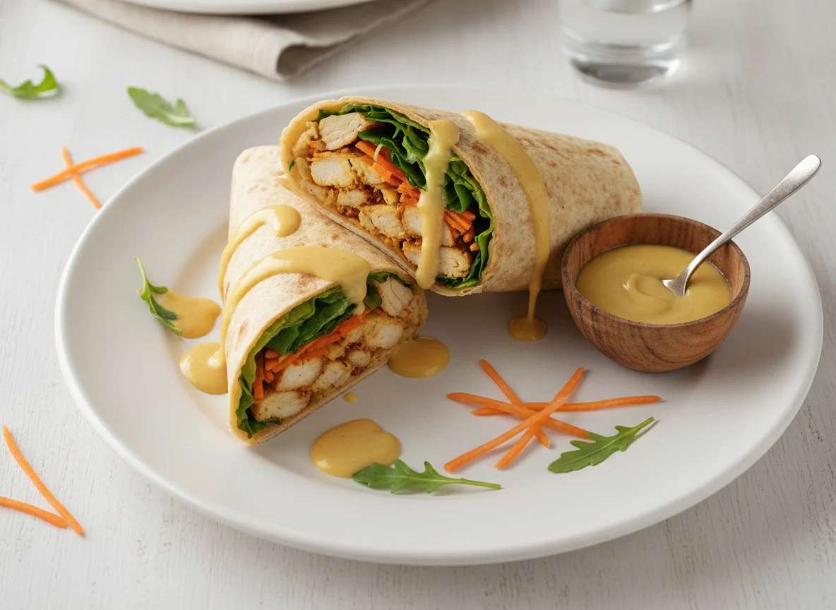 Wrap de Frango com Molho de Mostarda e Mel photo
