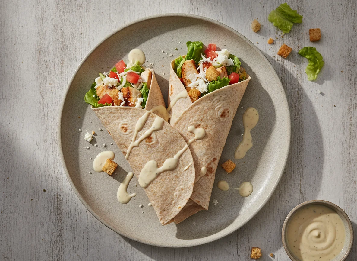 Wrap de Frango com Salada Caesar photo