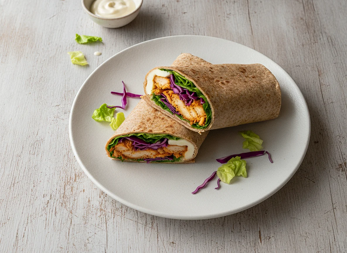 Wrap de Frango Desfiado com Pão Integral photo