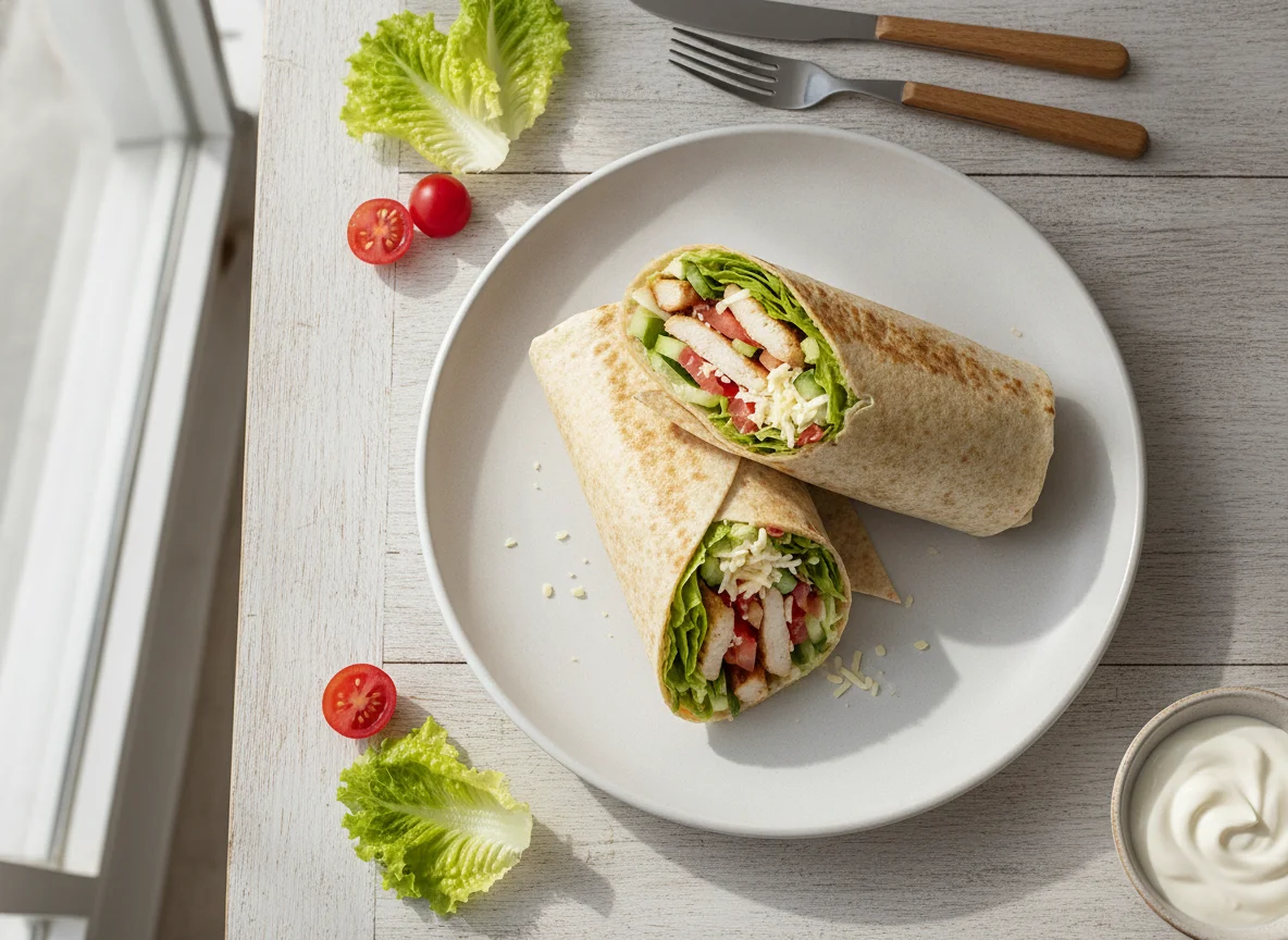 Wrap de Frango e Vegetais photo