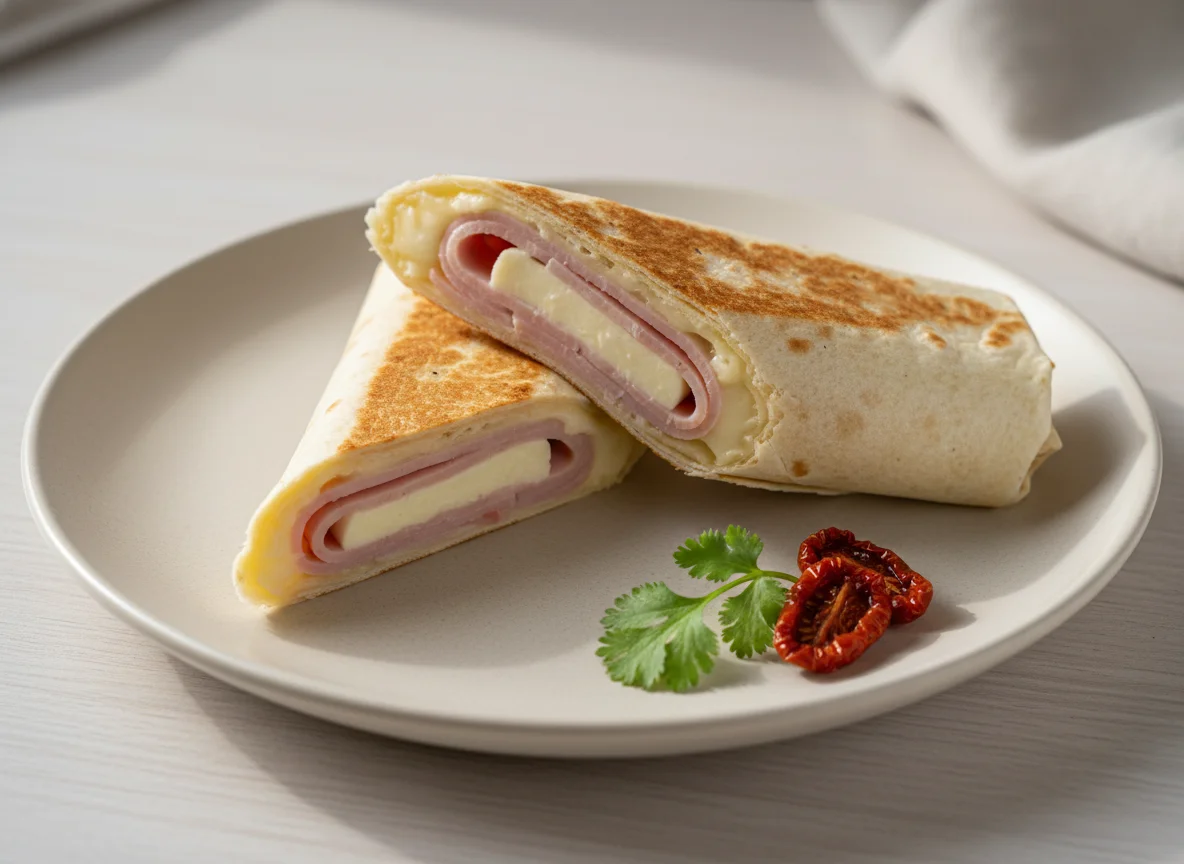 Wrap de queijo e presunto photo
