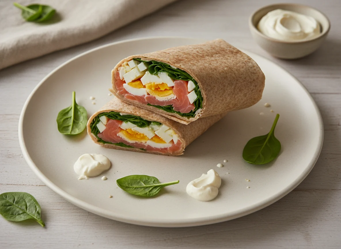 Wrap de Salmão e Ovo photo