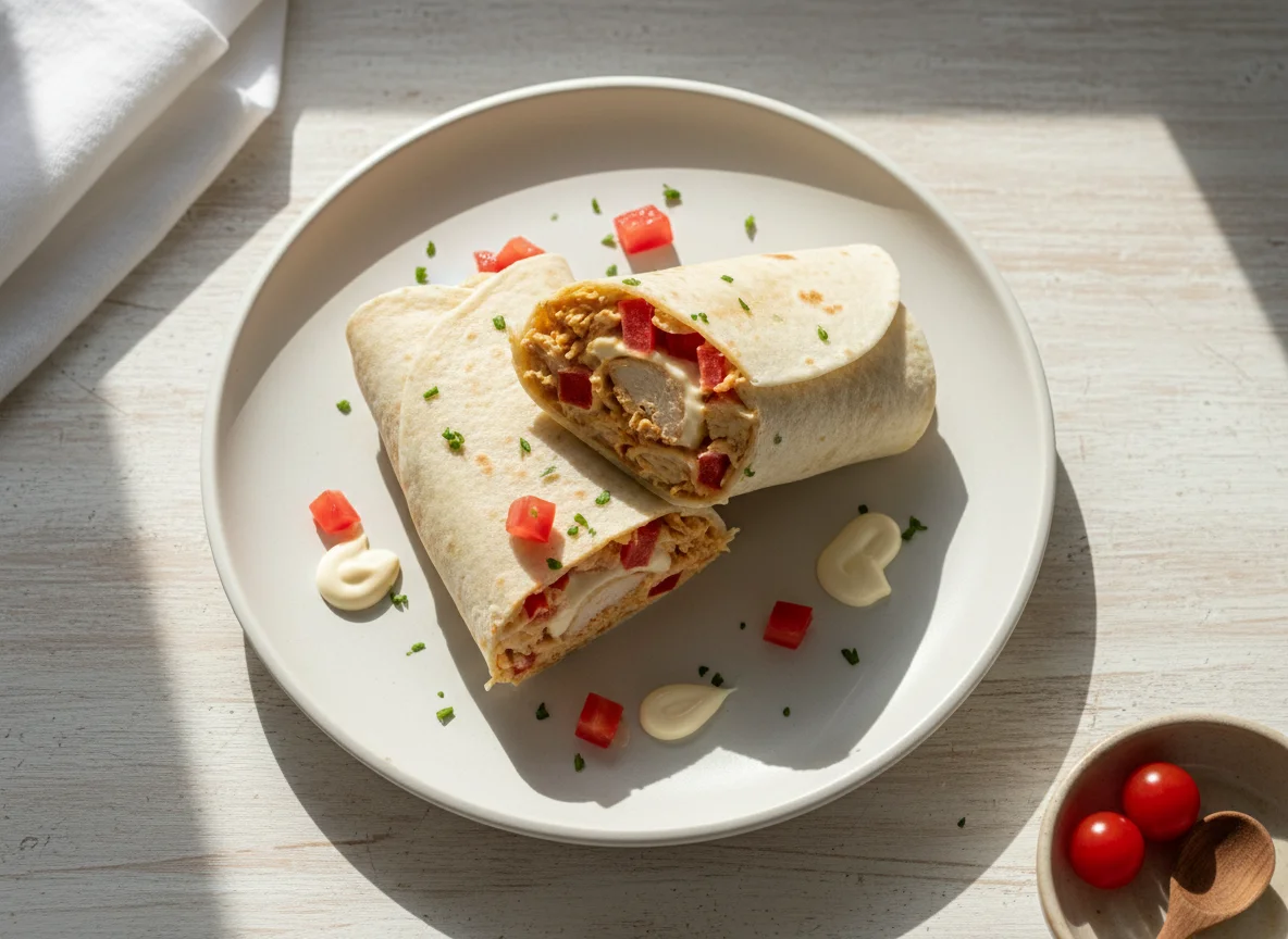 Wraps de Frango com Tomate photo