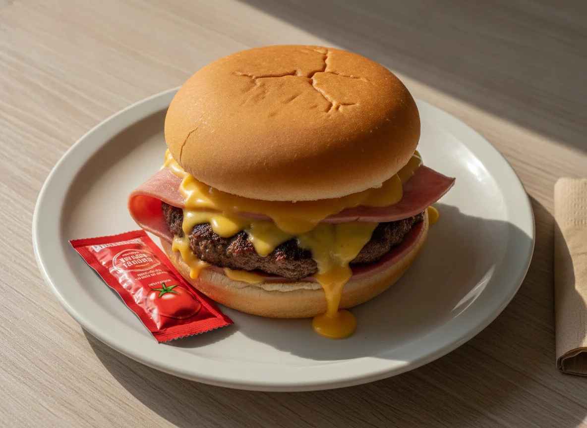 X-Burguer com Presunto e Cheddar photo