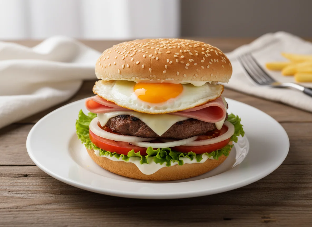 X-Salada com Ovo e Presunto photo