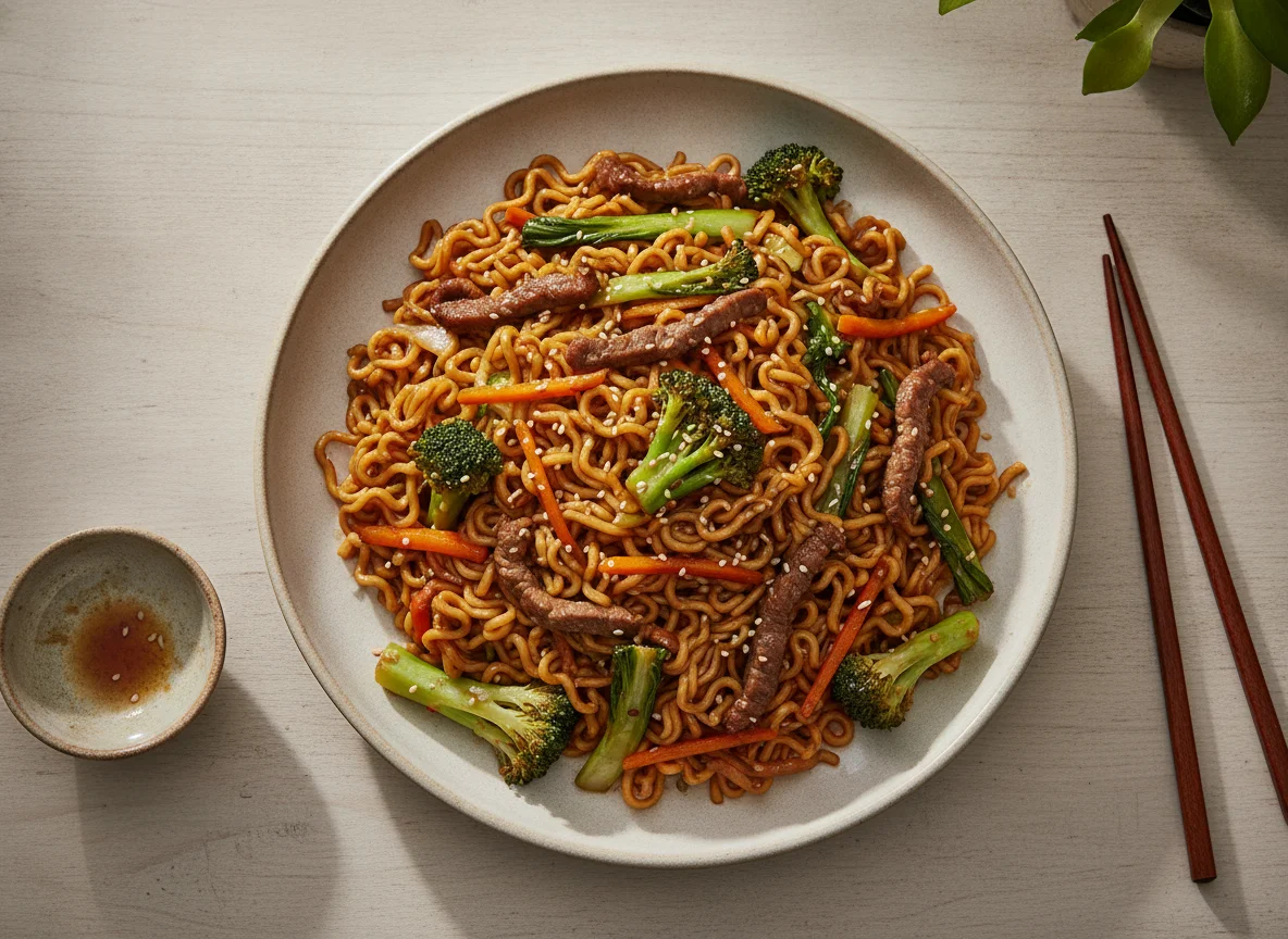 Yakisoba de Carne e Legumes photo