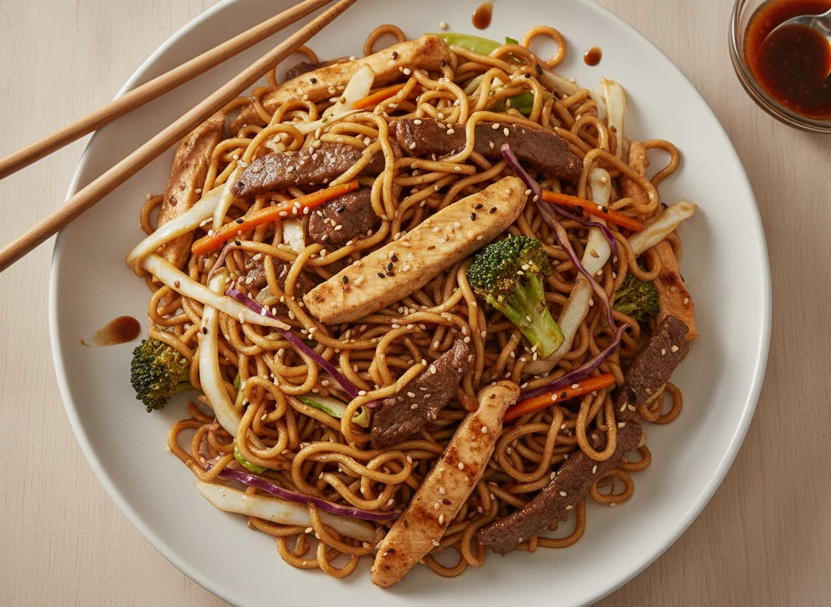 Yakisoba de Frango e Carne photo
