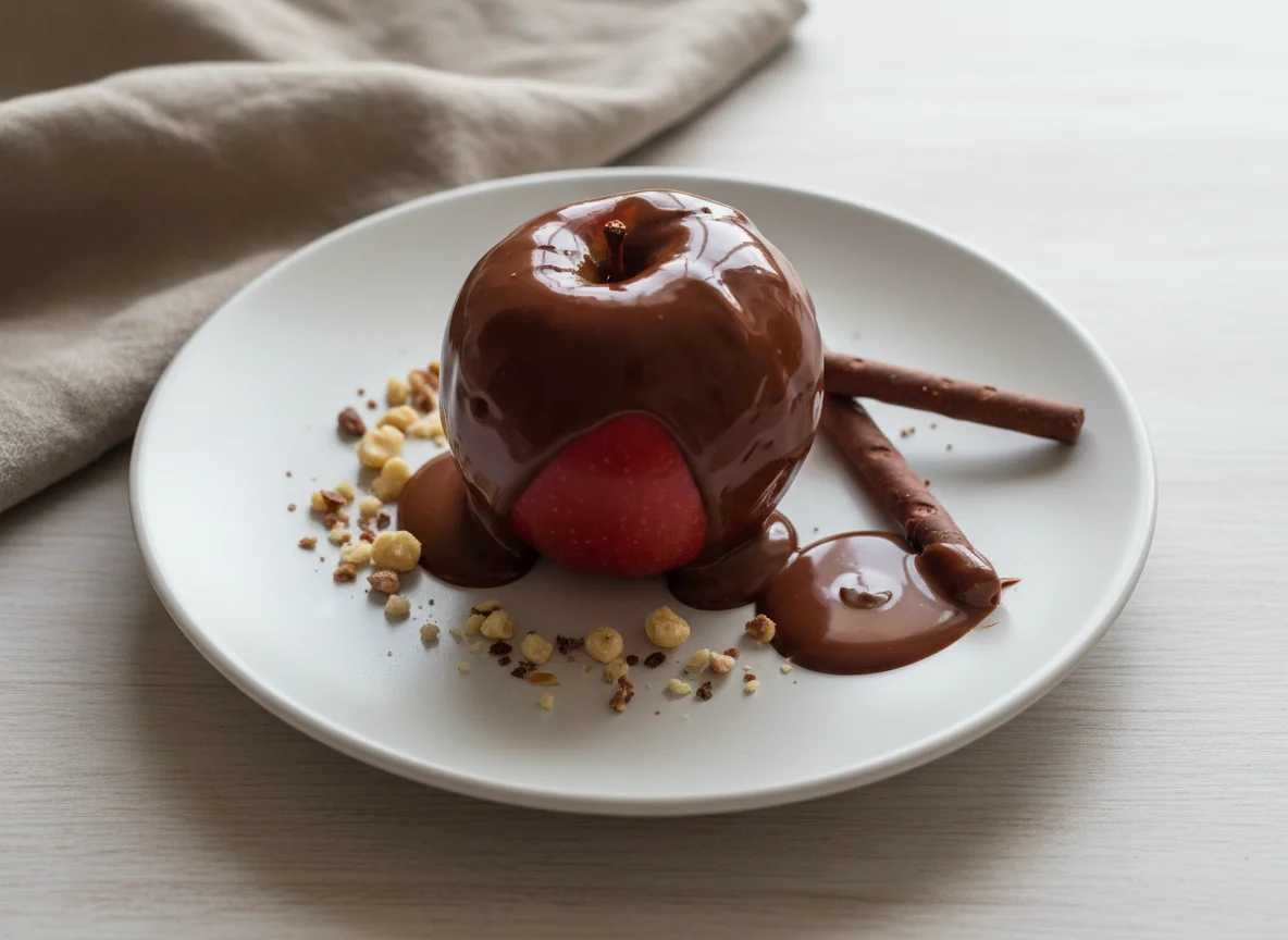 Яблоко в шоколаде photo